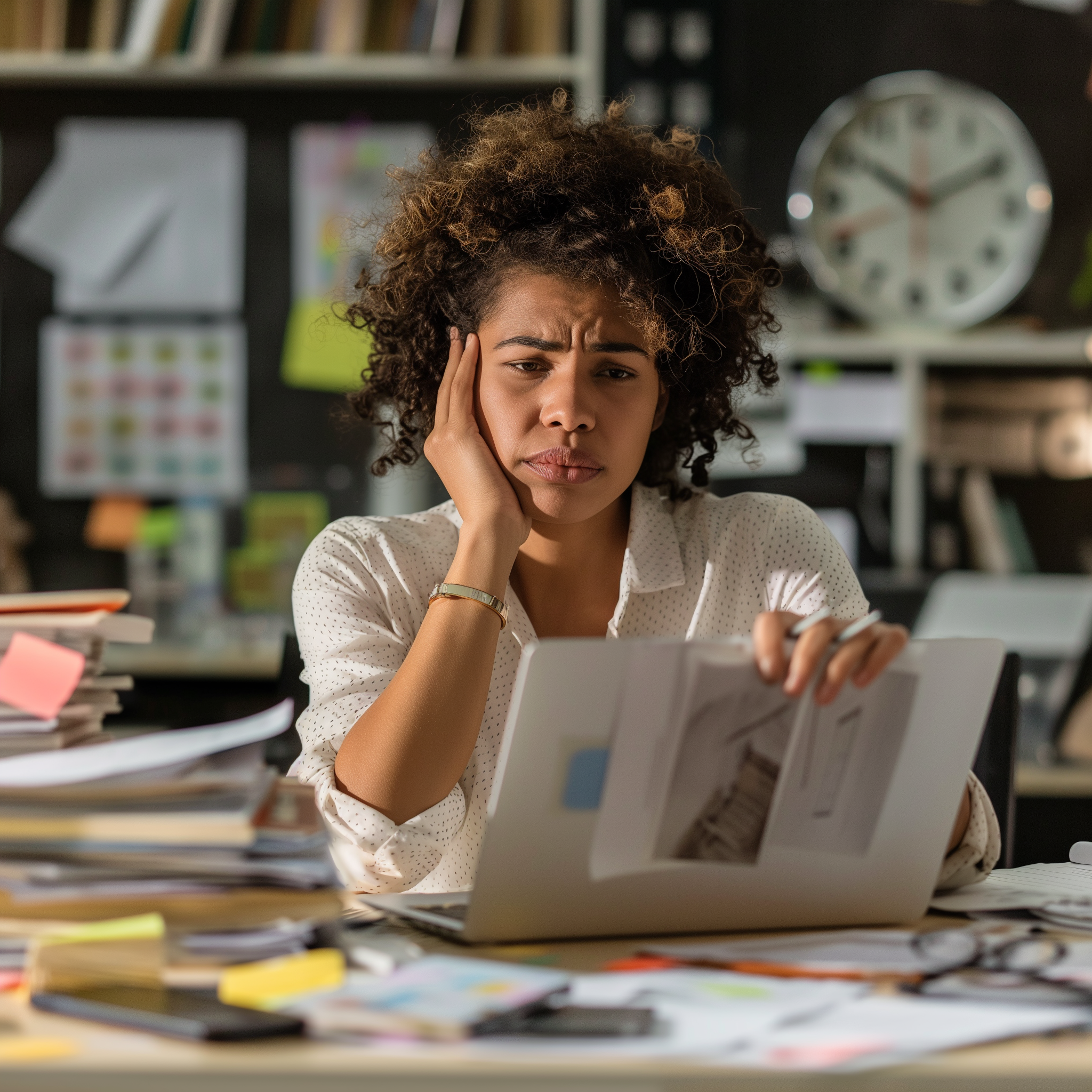 Stressed Business Owner Juggling Tasks